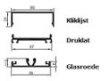 Glasprofiel met kliklijst Landheer Glas Breda